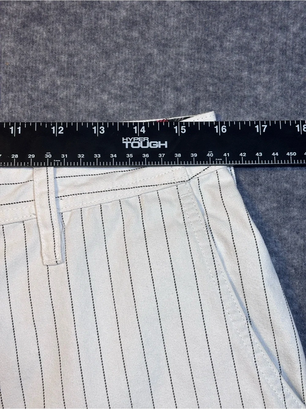 Hart and Huntington White Pinstripe Shorts